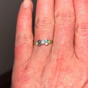 Elegant Multicolor Gemstone Ring